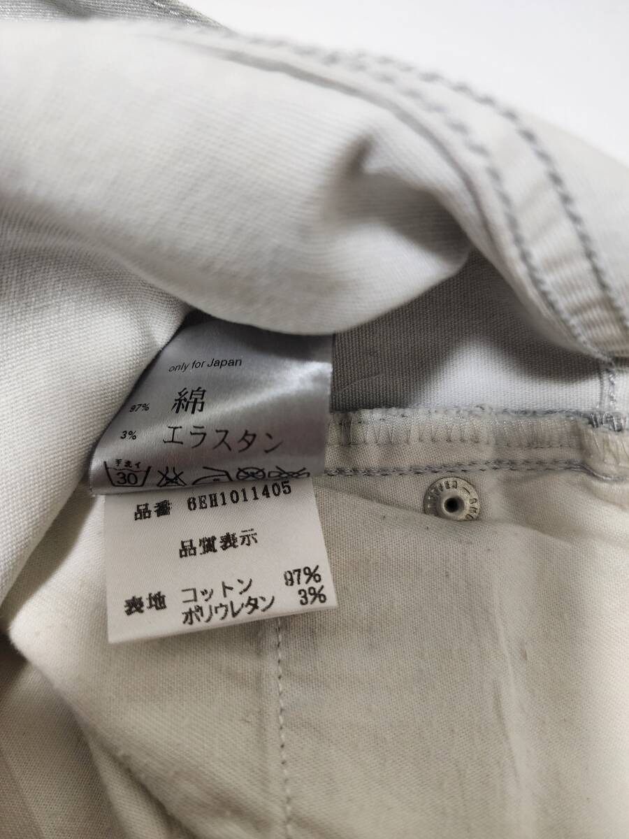 ディオールオム 2006年SS シルバー デニム 31 シルバー / Dior HOMME by Hedi Slimane パンツ グレー エディスリマン 銀 灰色 ジーンズ_画像6