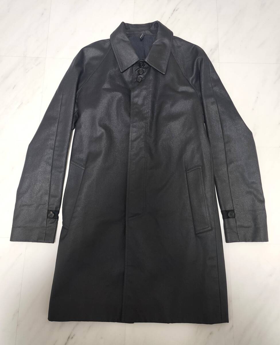 ディオールオム 2006年AW コーティング ラスター コート 46 ブラック / Dior HOMME Hedi Slimane 黒 アウター エディスリマン_画像1
