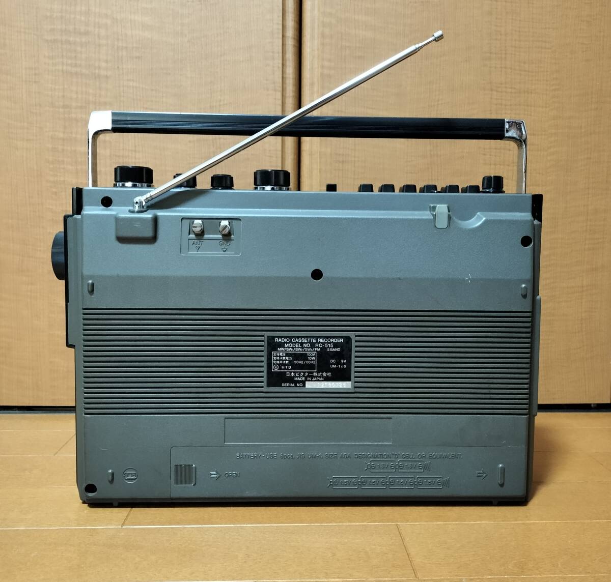 Victor (ビクター)製 RC-515 (ワイドFM対応改造) BCLラジカセの画像6