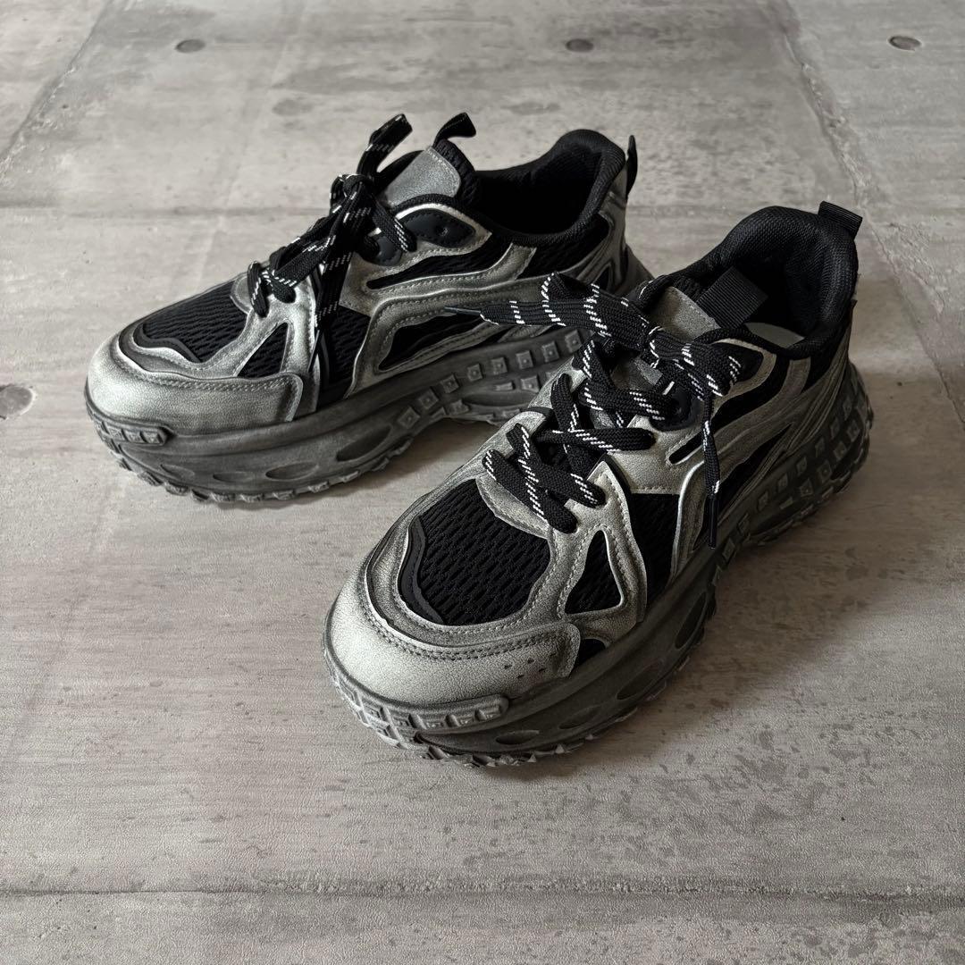 新品 track dad sneaker y2k grunge 厚底 デカ靴_画像3