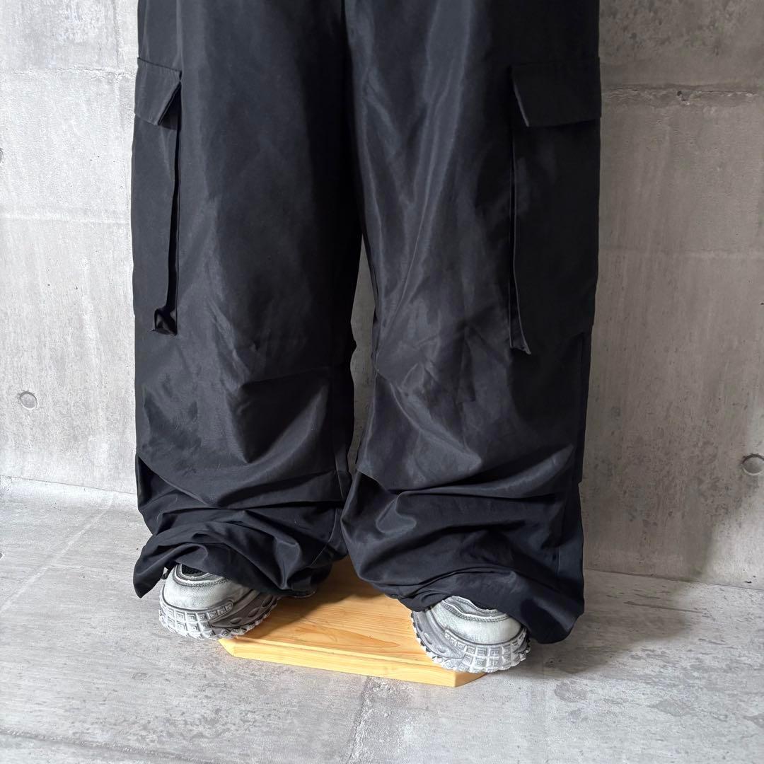 y2k opium wide buggy cargo pants 裾広 光沢_画像3