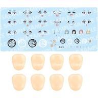 新品プラモデル 1/10 カスタマイズフェイス＆デカールセット Vol.5【らぐほのえりかデザイン 結城まどか用A】_画像1