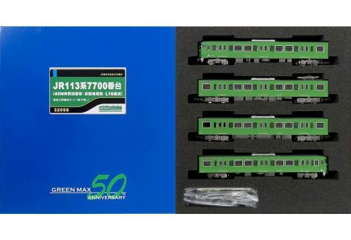 中古鉄道模型 1/150 JR113系7700番台(40N体質改善車・京都地域色・L16編成)増結4両編成セット(動力無し) [32058]_画像1