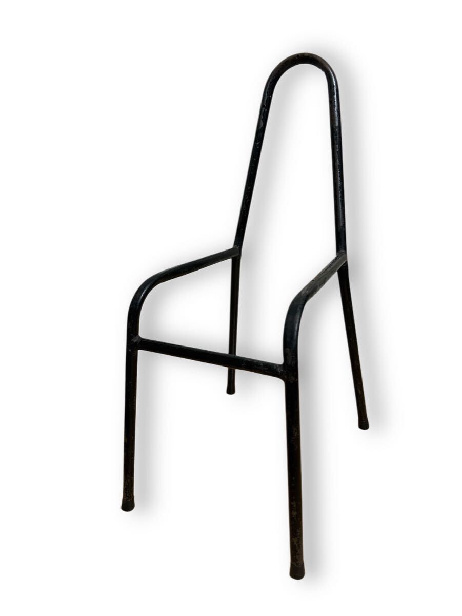 【50s 60s ビンテージ アンティーク アイアンの椅子フレーム 脚 ハンガーラック アメリカ USA 】店舗什器 ディスプレイ シャビー_画像1