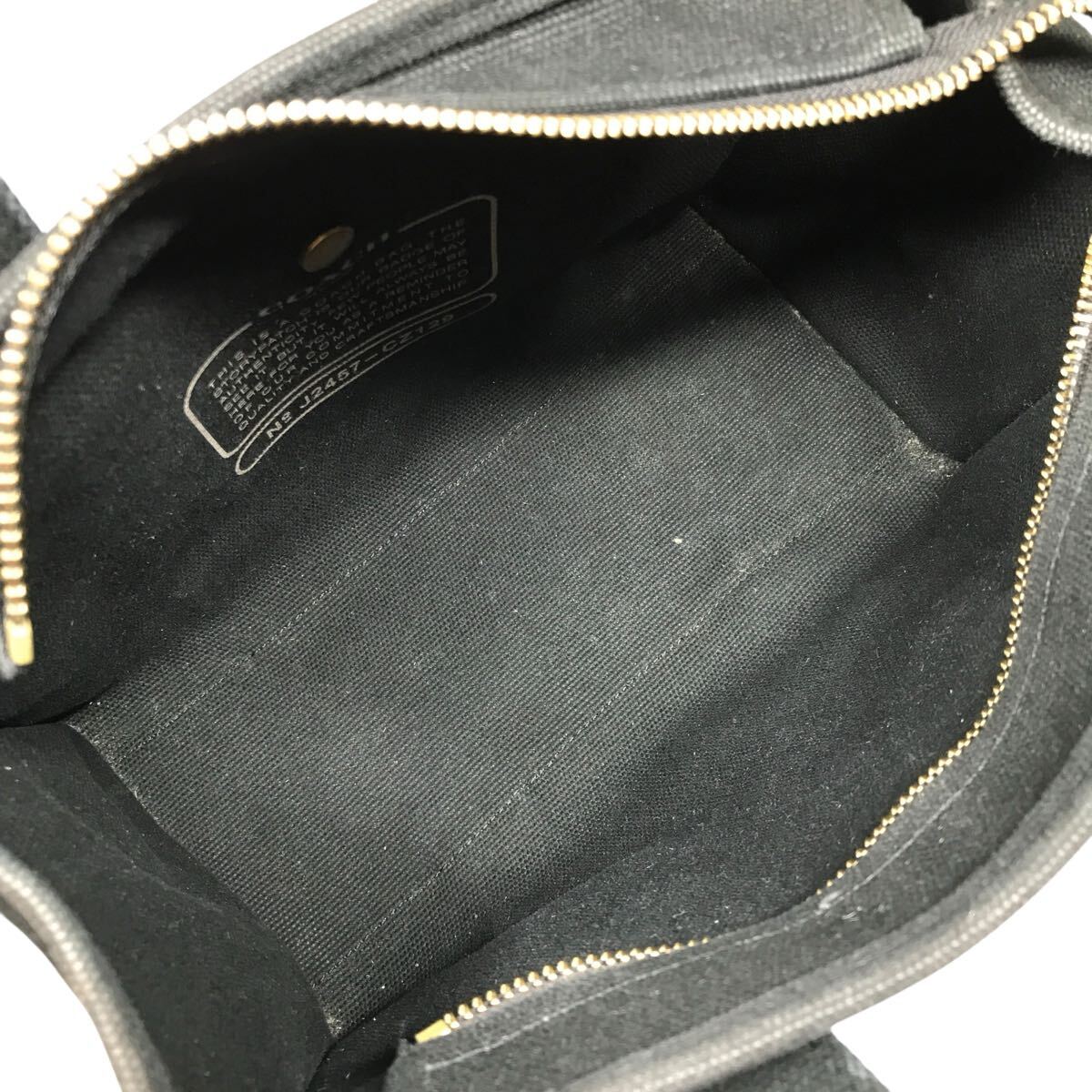 定価6.6万円【コーチ】本物 COACH レキシープリント ハンドバッグ 恐竜 J2457-CZ129 ミニトート バッグ26 キャンバス メンズ レディース_画像8