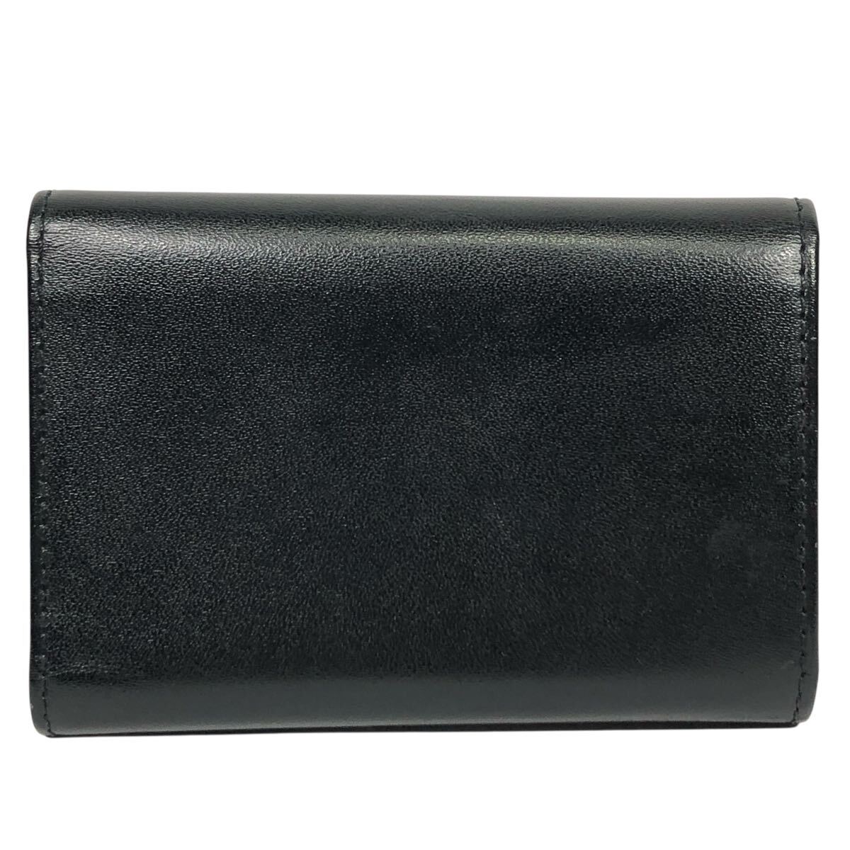 美品【ダンヒル】本物 dunhill キーケース 6連フック ロゴ金具 黒色系 本革 レザー 男性用 メンズ フランス製_画像2