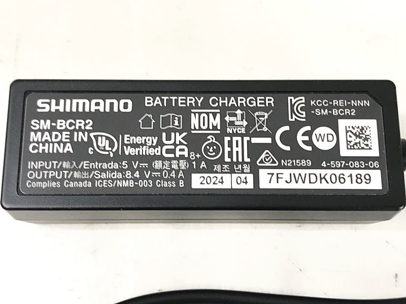 未使用品 シマノ SHIMANO バッテリーチャージャー SM-BCR2 電動Di2 〇_画像6