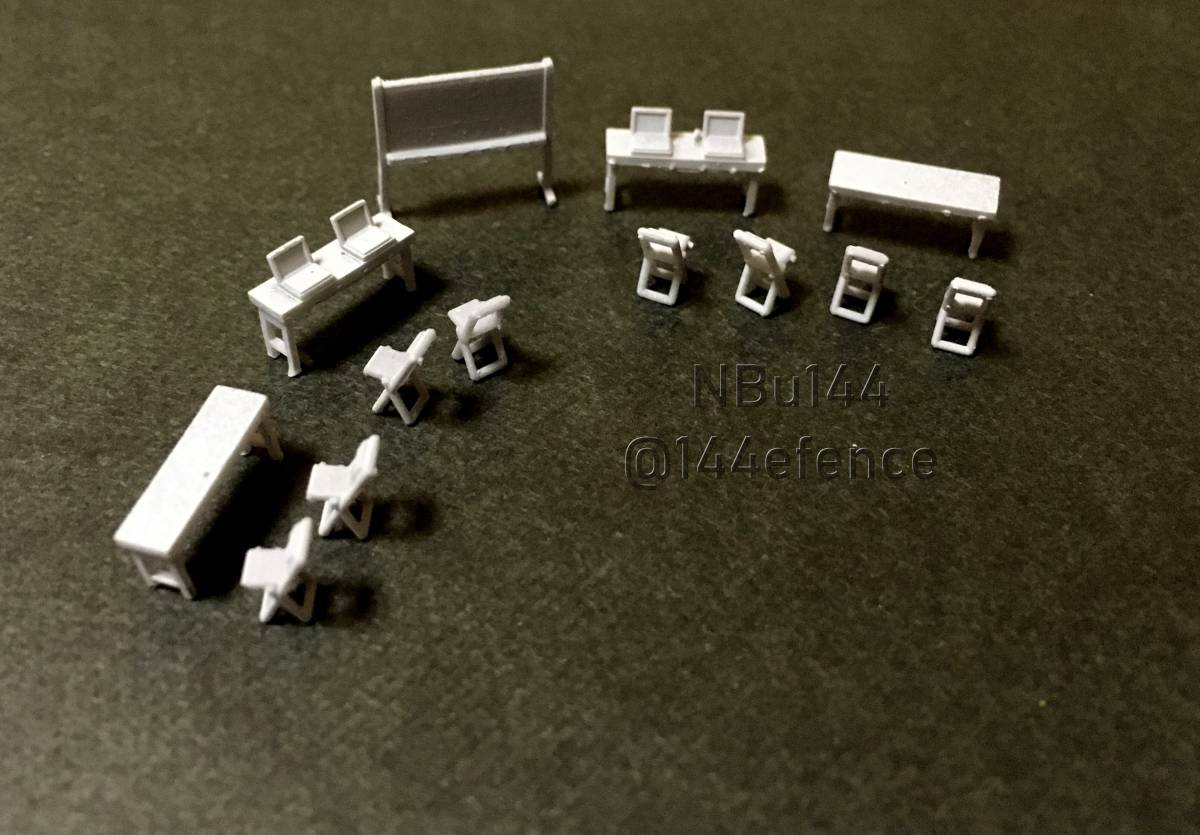 【1/144　Nゲージ】事務セット_画像1