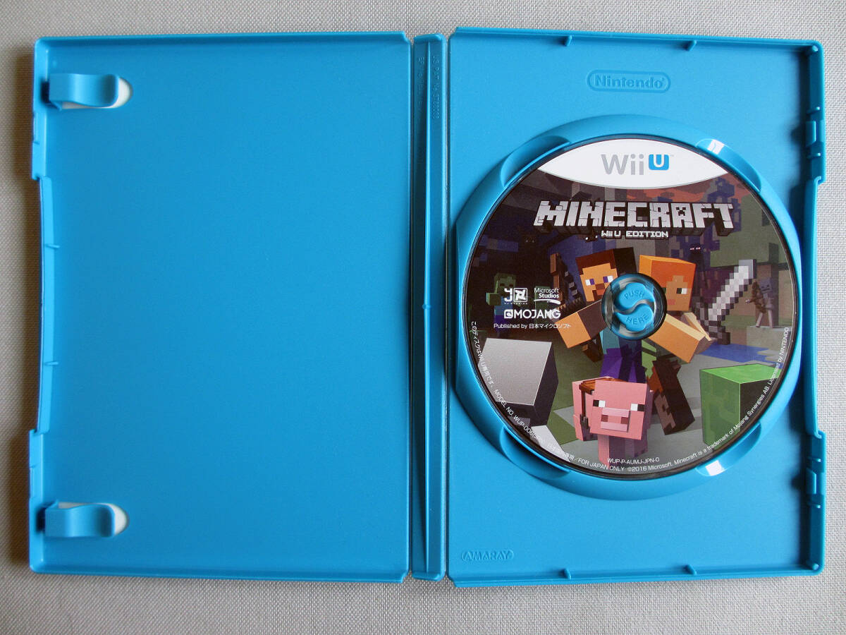 ☆★s 任天堂 Nintendo WiiU マインクラフト MINECRAFT WiiU EDITION マッシュアップ付き ソフト 元祖 マイクロソフト Wii U 動作確認 ☆★_画像2
