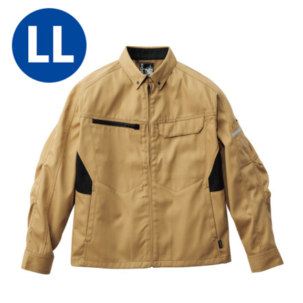 ★87%オフ★新品タグ付9240円を■ROCKYロッキーワークウエア作業着ユニセックス(男女兼用)ブルゾンシルバーキャメルRJ0910/LL■在庫限り_画像1