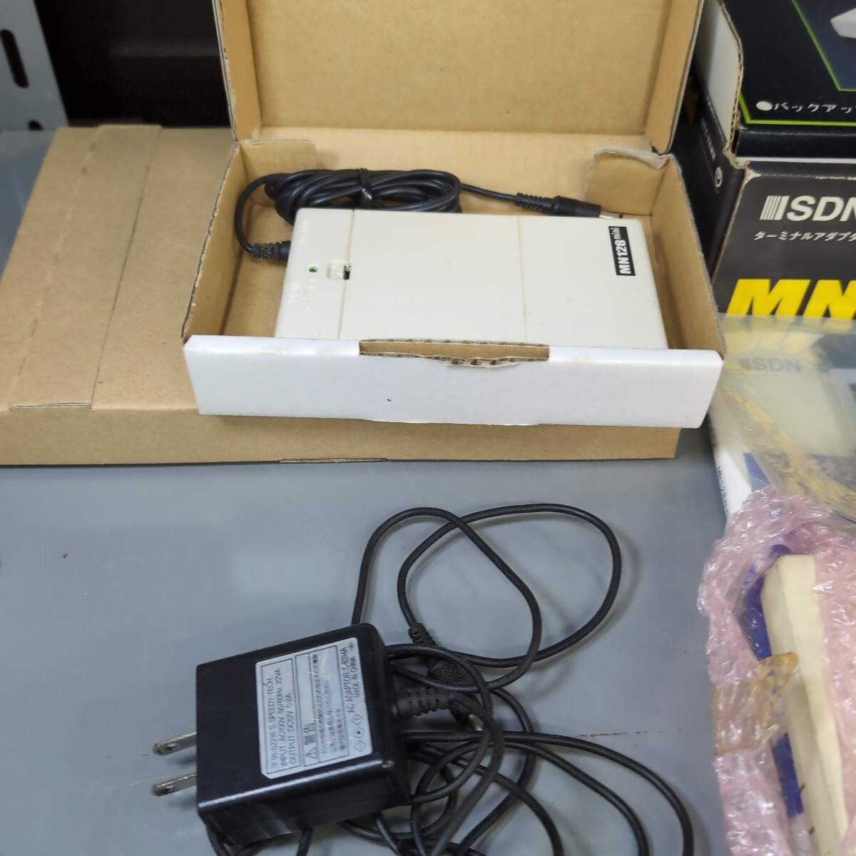 MN128mini ターミナルアダプタバックアップ電池付き NTT-TE東京 1円スタート1スタ_画像3