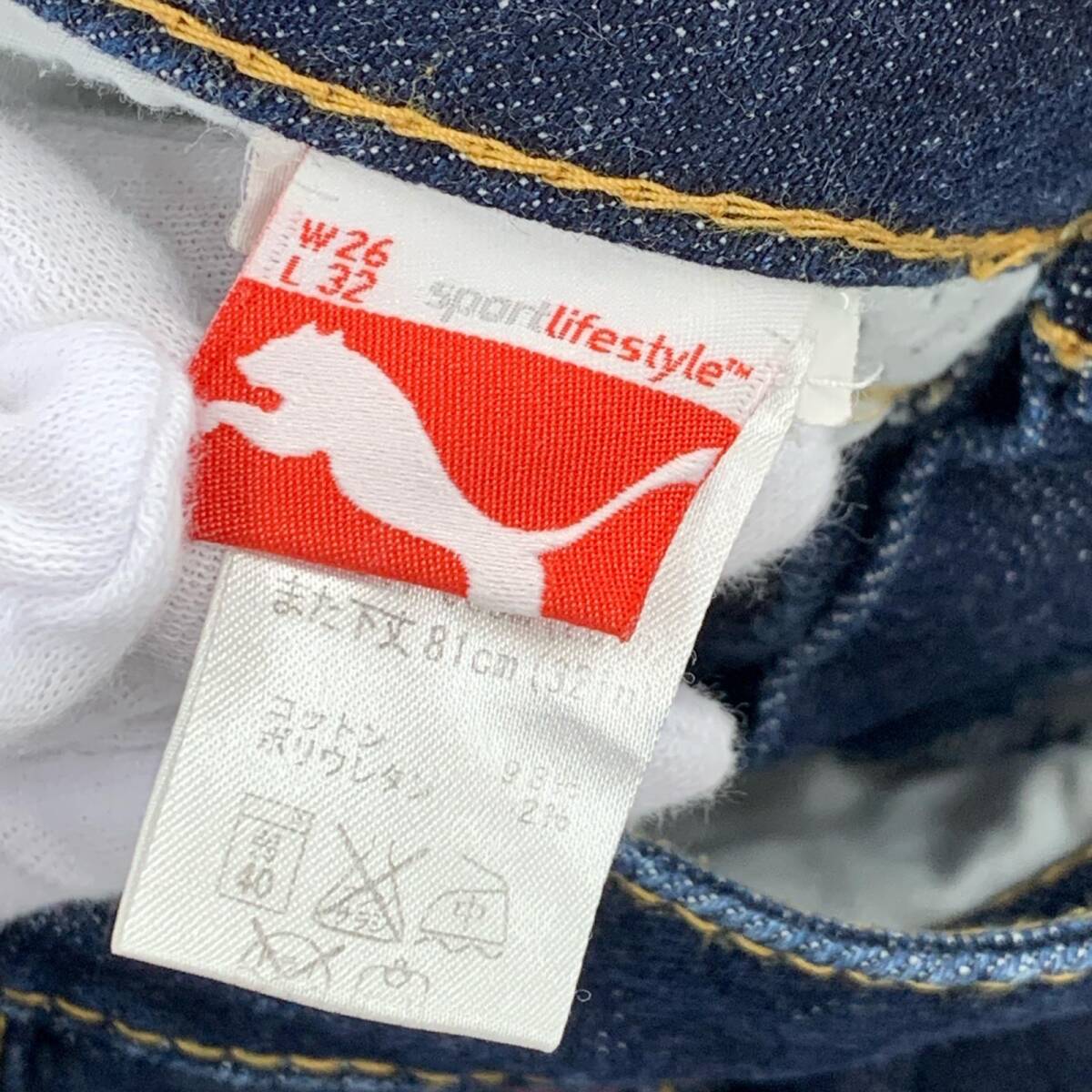 PUMA Puma стрейч обтягивающие джинсы брюки sizeW26L32/ индиго