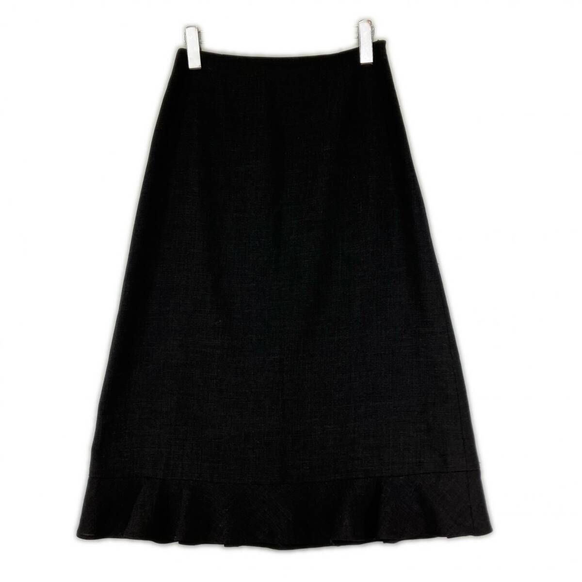 MARGARET HOWELL マーガレットハウエル ウール100% スカート size2/チャコールグレー ゆうパケットOK_画像1