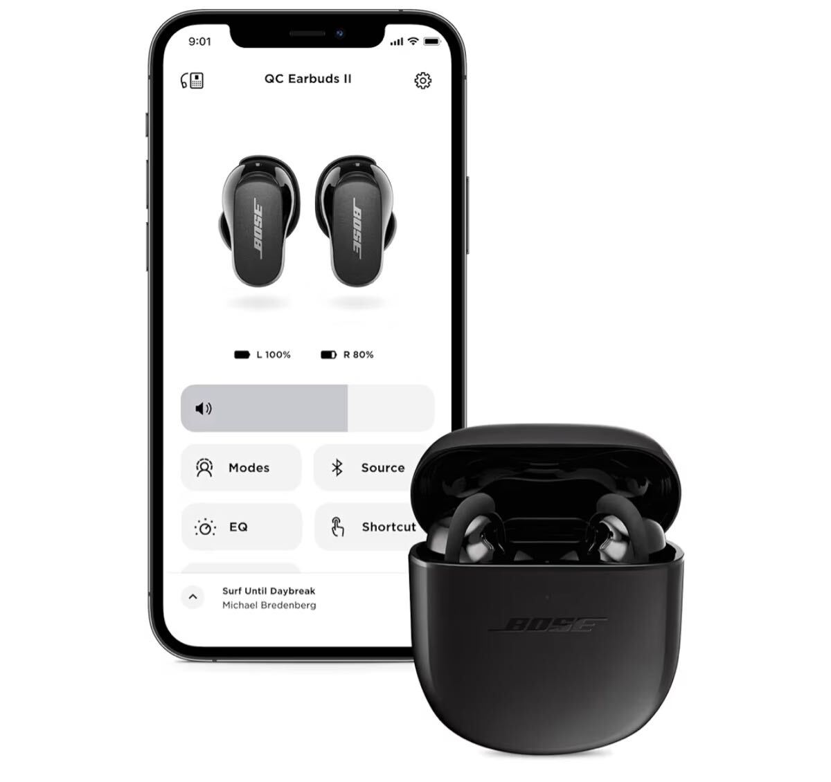 Bose QuietComfort Earbuds II ワイヤレスイヤホン Bluetooth ノイズキャンセリング タッチ操作 防滴(IPX4) トリプルブラック 新品未使用品_画像3