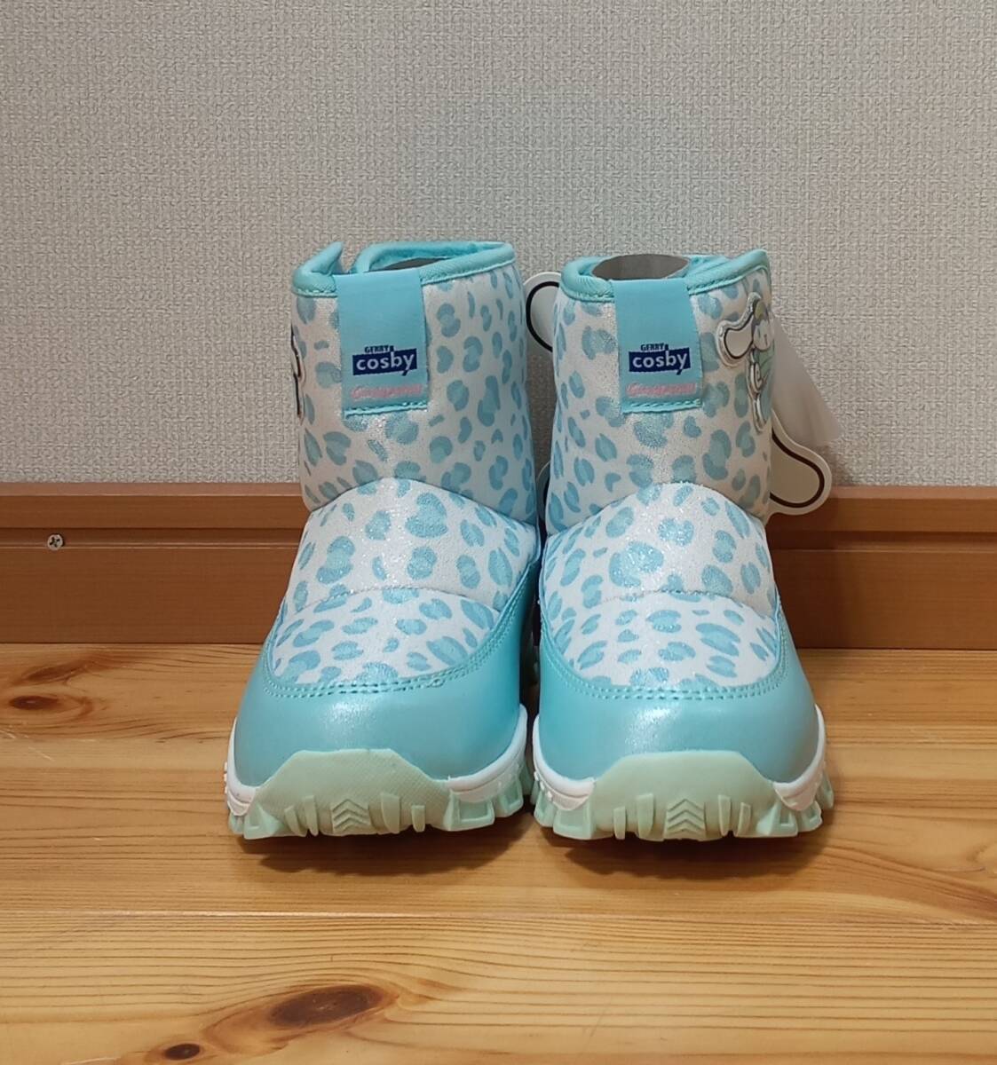 7-2/A11 18.0cm C(ブルー(シナモロール) 2GCJ0106S cosby × サンリオ スノーブーツ キッズ 子供 防寒 水色 雪遊び_画像3