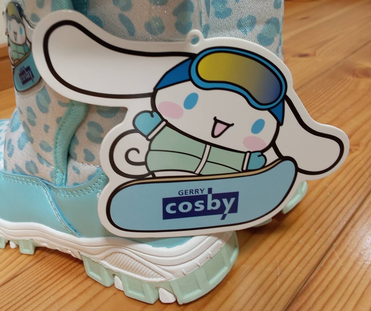 7-2/A11 18.0cm C(ブルー(シナモロール) 2GCJ0106S cosby × サンリオ スノーブーツ キッズ 子供 防寒 水色 雪遊び_画像4