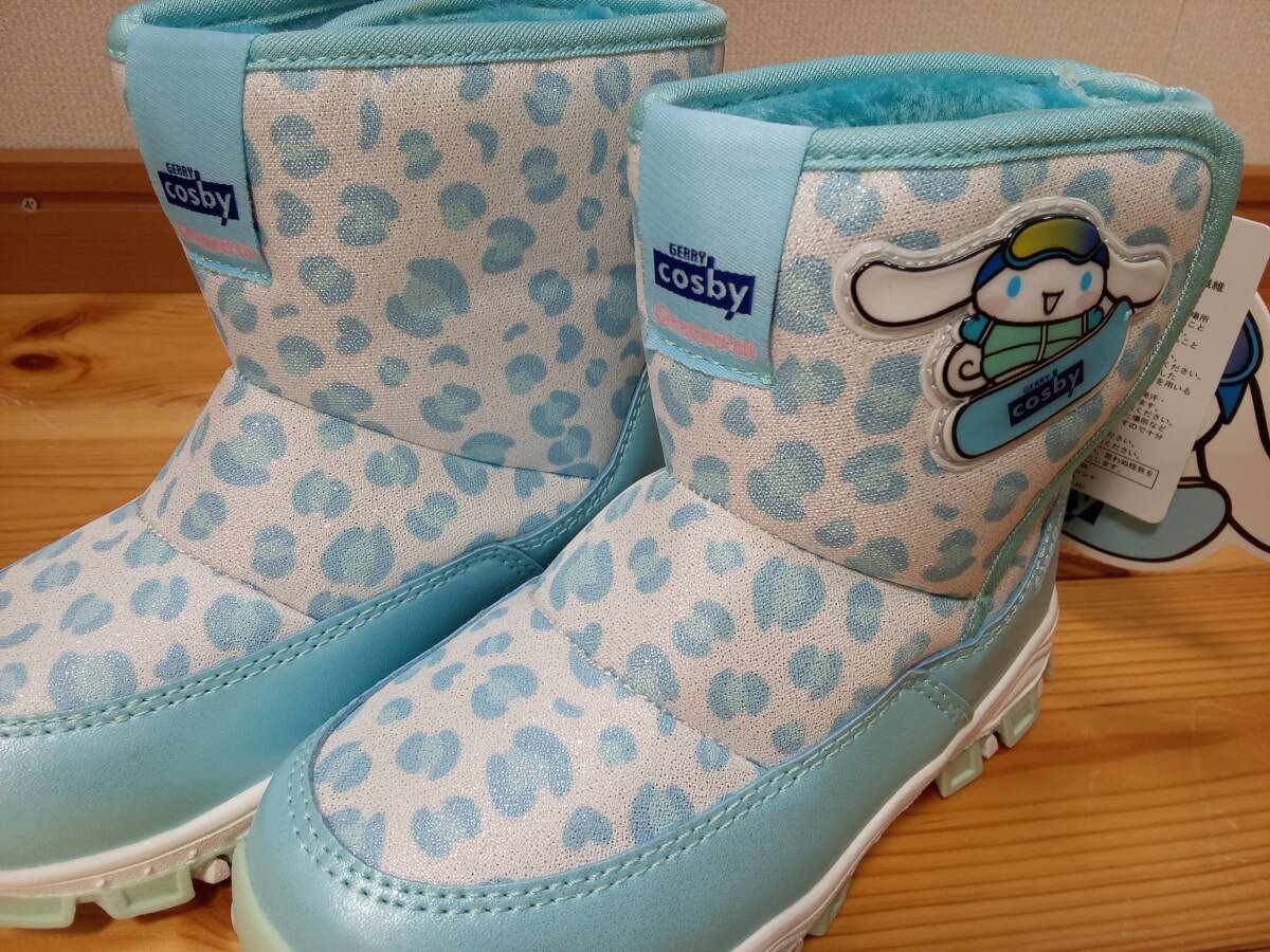 7-2/A11 18.0cm C(ブルー(シナモロール) 2GCJ0106S cosby × サンリオ スノーブーツ キッズ 子供 防寒 水色 雪遊び_画像2