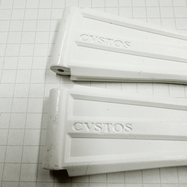 【未使用・長期在庫処分品】 CVTOS/クストス 純正ストラップ/ベルト 白ラバー ジェットライナー用 スイス製_画像4