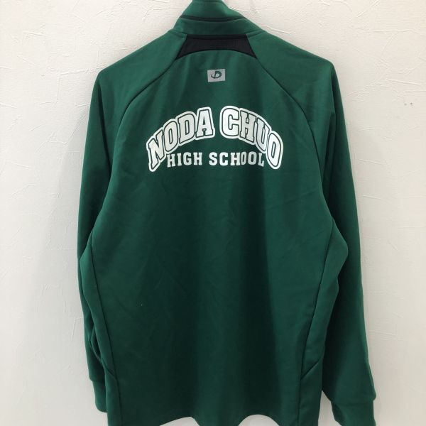 TNZ3307 実物 野田中央高校 ジャージ トラックジャケット ファイテン グリーン LL_画像1