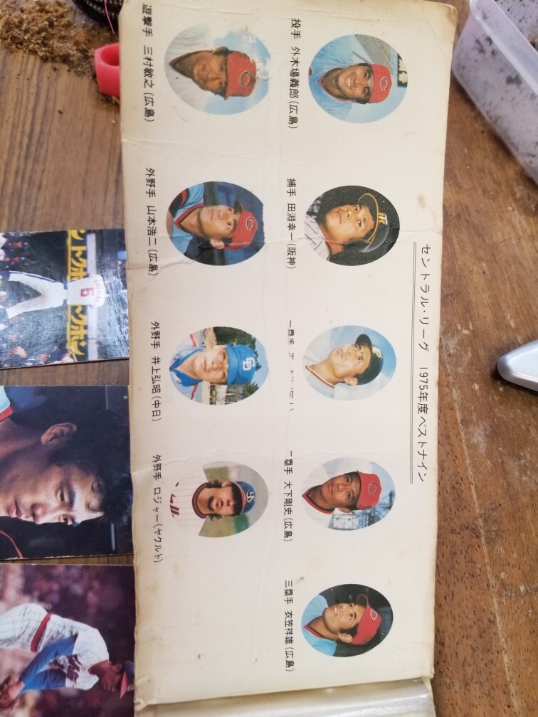  примерно 50 год передний. Calbee Professional Baseball карта 70 листов. альбом 2