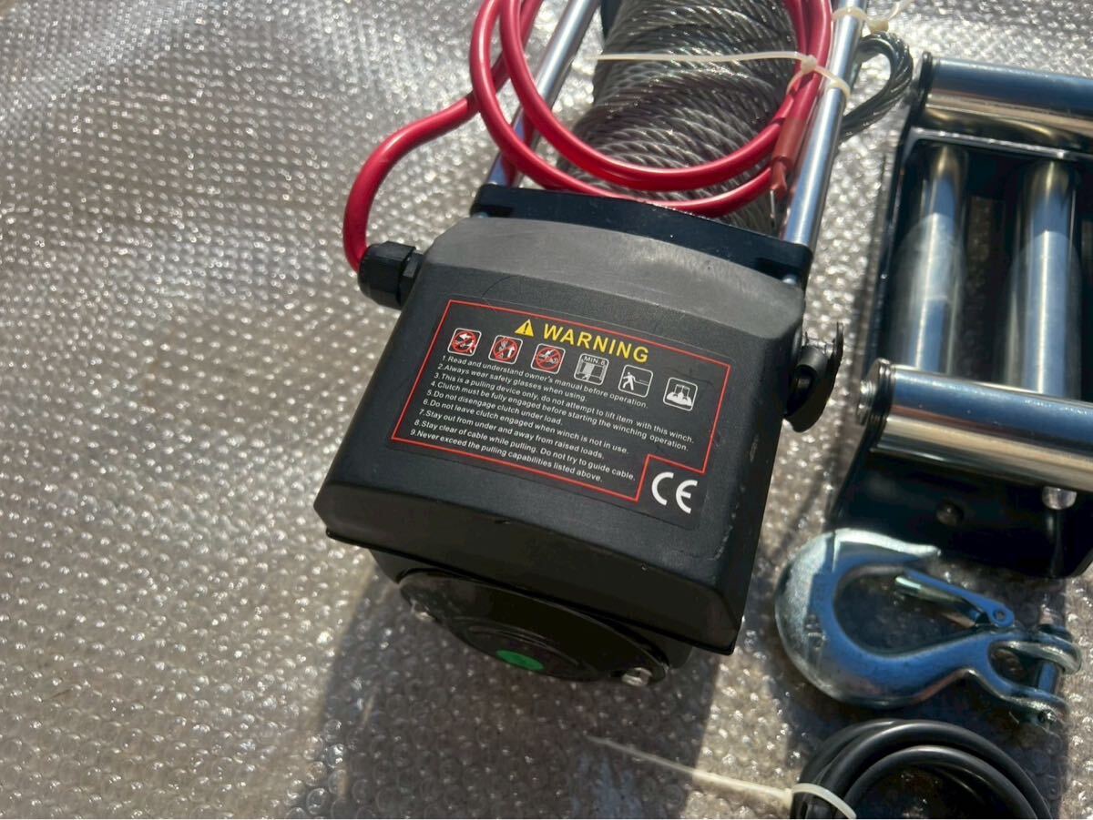 1円スタート 257-12-1 未使用品 DIYTURUMAN電動ウインチDC24V 8000LBS 最大牽引3629kg_画像8