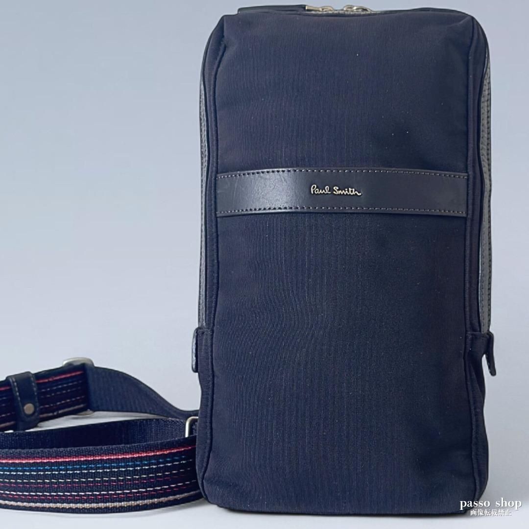  прекрасный товар PaulSmith Paul Smith sling сумка "body" сумка на плечо мульти- полоса черный чёрный 