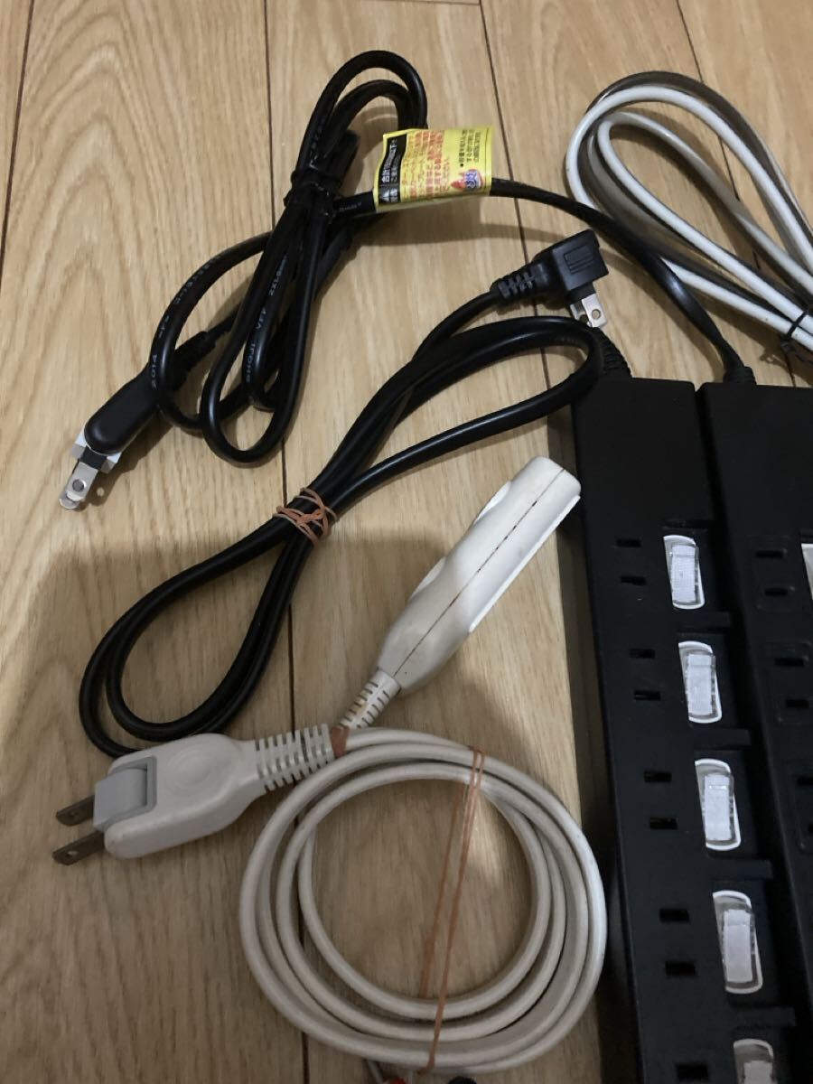 延長コード　コンセント　USBケーブル　たこ足　シガーソケット 配線まとめ売り　15点_画像5