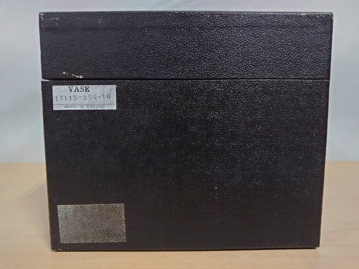 BOHEMIA ボヘミア クリスタル 花瓶 24% PbO ハンドカット 箱痛み有り 238_画像8