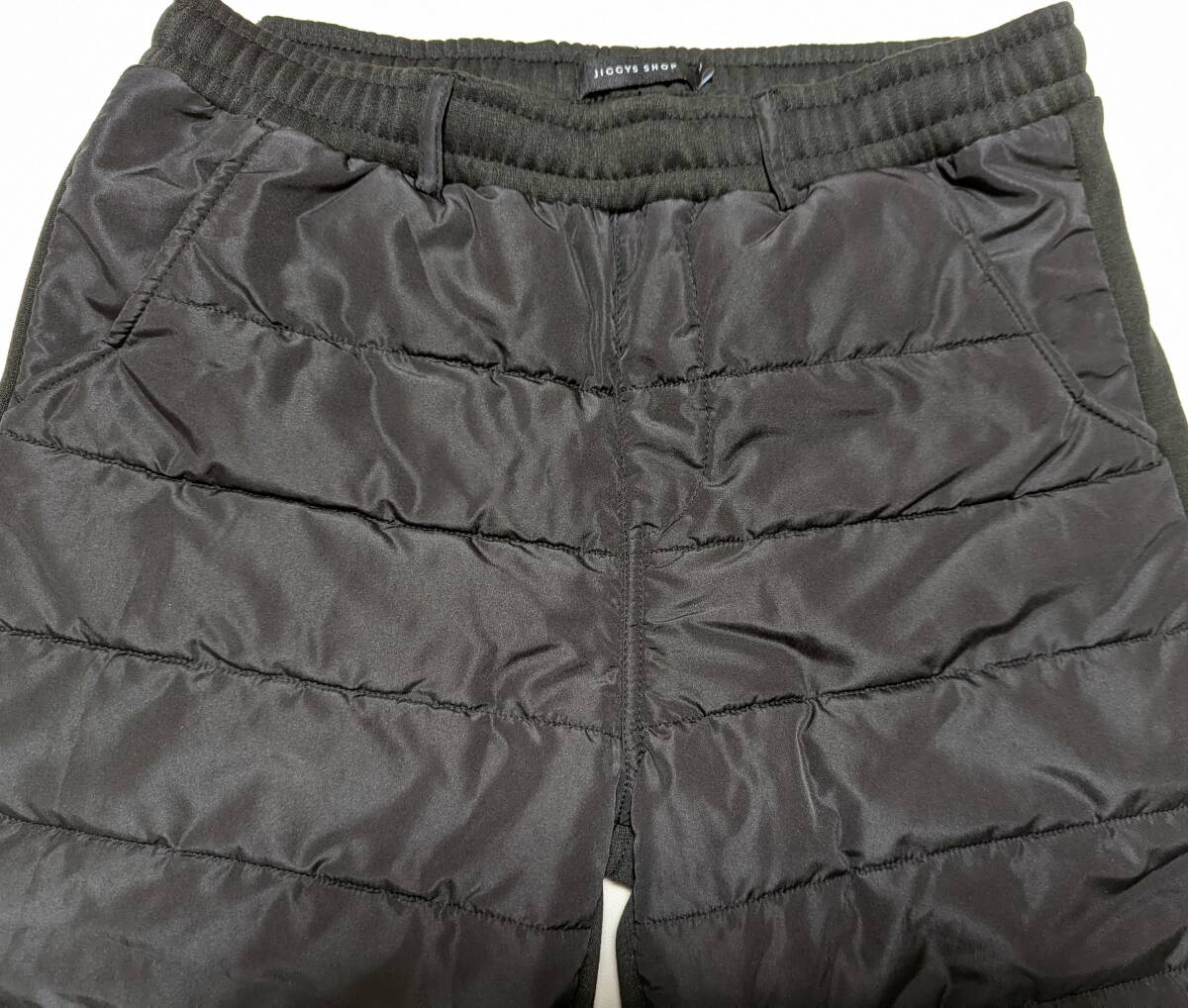 JIGGYS SHOP ジギーズショップ 中綿 スウェットパンツ M ジョガーパンツ 裏起毛ジャージ切替サーモ中綿パンツ_画像6