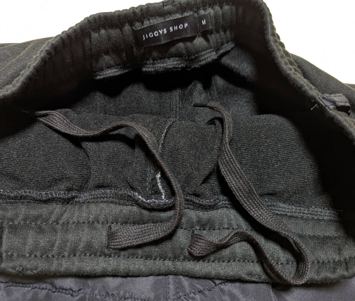 JIGGYS SHOP ジギーズショップ 中綿 スウェットパンツ M ジョガーパンツ 裏起毛ジャージ切替サーモ中綿パンツ_画像8