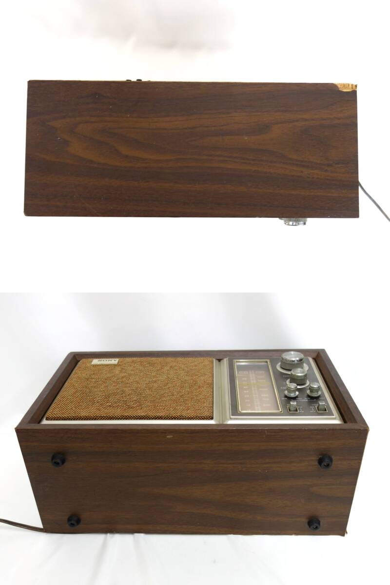  звук праздник SONY Sony радио ICF-9250 AM FM Showa Retro античный товары долгосрочного хранения электризация только проверка нехватка облупленное место есть 