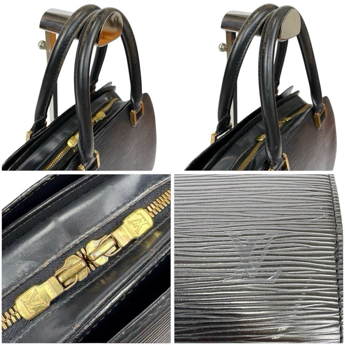 LOUIS VUITTON ハンドバッグ　ポンヌフ　エピレザー　ブラック　黒　ルイヴィトン　ノワール M52052 トップハンドルバッグ_画像7