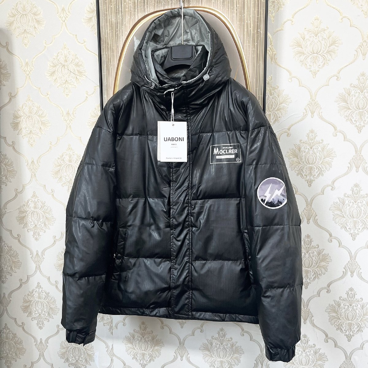 ★★個性EU製＆定価9万◆UABONI*Paris*ダウンジャケット*ユアボニ*パリ発◆ダックダウン90％ 軽量 防寒防風 撥水 ふんわり アウター 2XL/52_画像8
