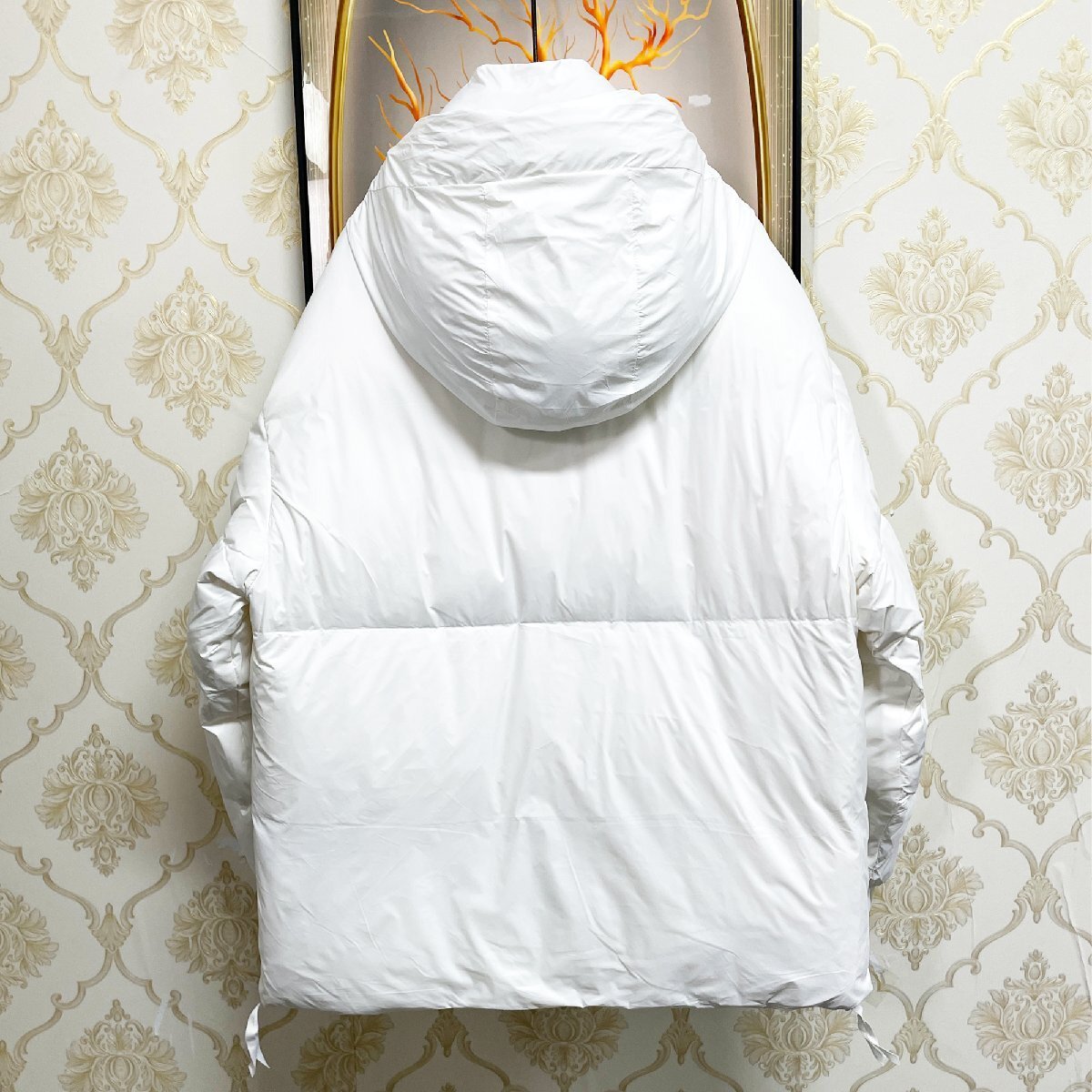 最上級EU製&定価10万◆UABONI*Paris*ダウンジャケット*ユアボニ*パリ発◆防風 撥水 暖かい 軽量 厚手 フード付き 無地 アウター 冬服 2XL_画像2