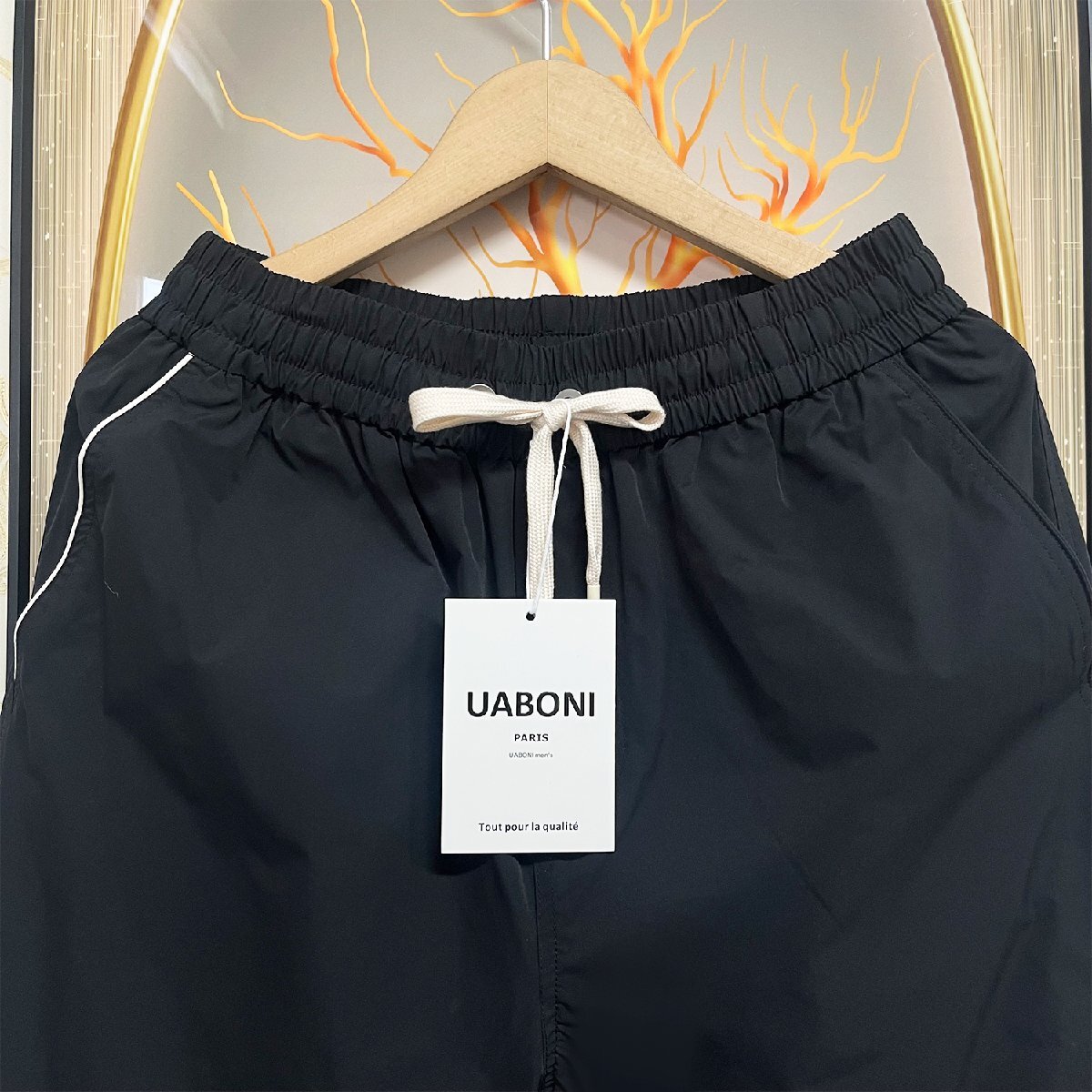 高級EU製＆定価9万◆UABONI*Paris*上下セット*ユアボニ*パリ発◆快適 防風 薄手 ジャケット ロングパンツ スポーツウェア 春秋 2XL/52_画像8