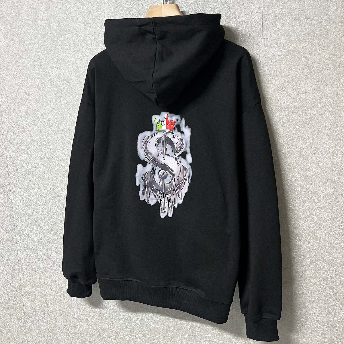 人気・パーカー 定価4万◆Emmauela・イタリア・ミラノ発◆エジプト綿100％ 上品 柔らか プリント カットソー スウェット ストリート 2XL/52_画像8