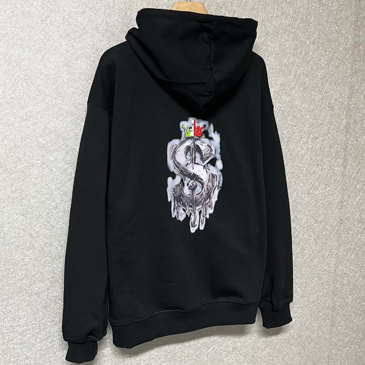 人気・パーカー 定価4万◆Emmauela・イタリア・ミラノ発◆エジプト綿100％ 上品 柔らか プリント カットソー スウェット ストリート 2XL/52_画像9