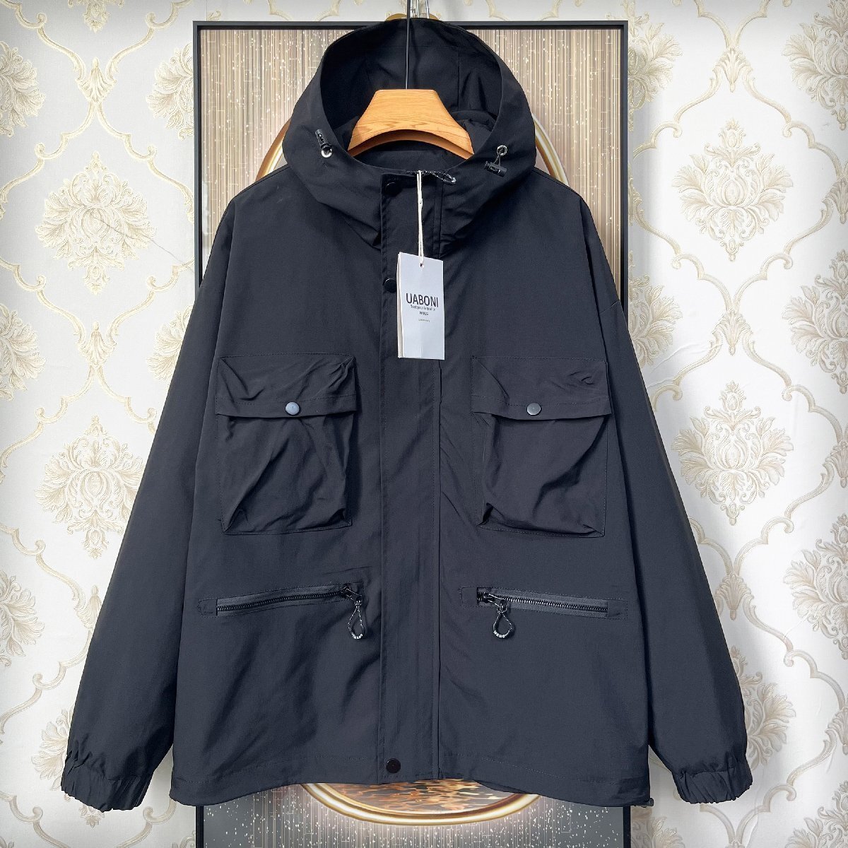 一枚限定EU製＆定価6万◆UABONI*Paris*ジャケット*ユアボニ*パリ発◆薄手 速乾 防風 高機能 定番 マウンテンパーカ アウトドア M/46サイズ_画像1