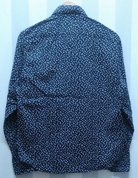 2-3195B/バナナリパブリック 長袖BD花柄シャツ BANANA REPUBLIC 送料200円_画像2
