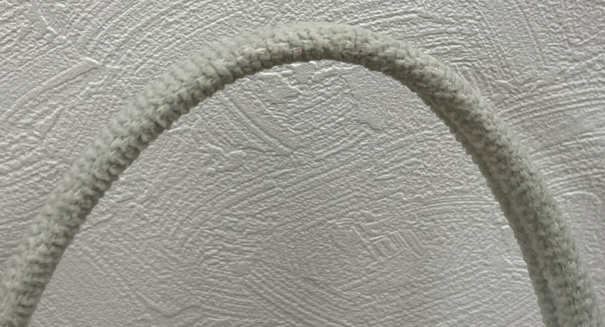 2817a FEILER フェイラー 手付き巾着 シェニール織 グレー系 ハンドバッグ 中古品 現状品 包装無しで封入し発送_画像5