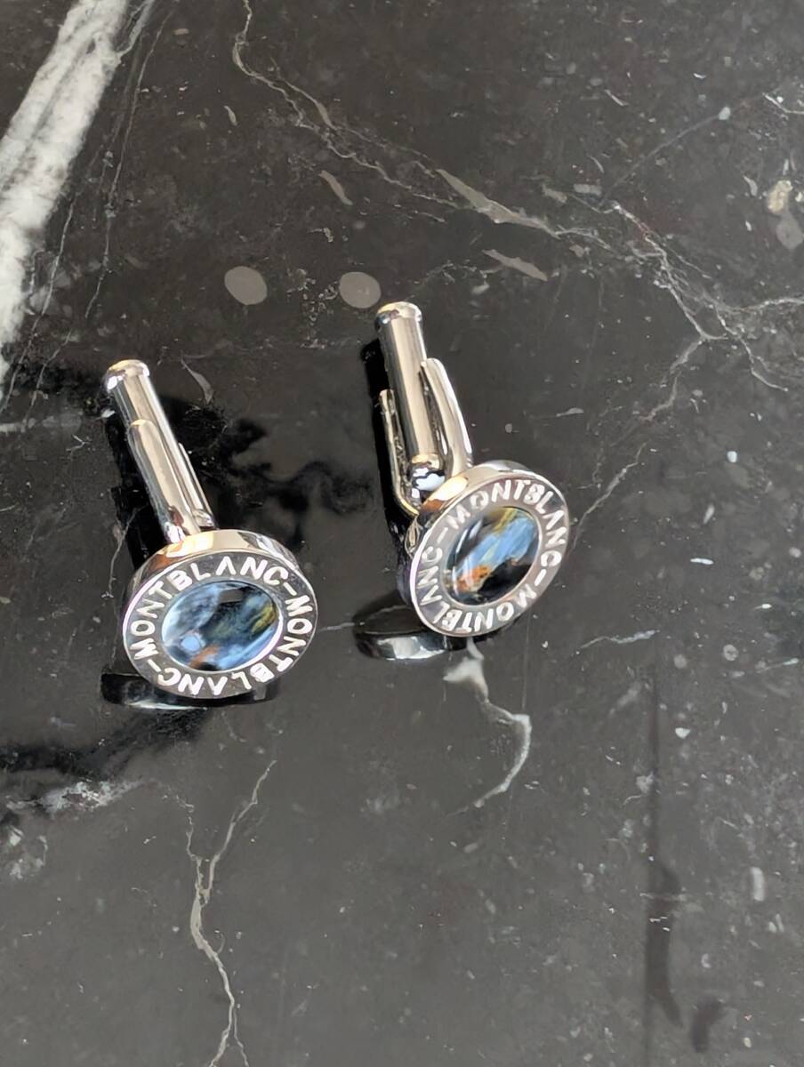 モンブラン　カフス　(Cuff Links) U0107902　ラブラドライト 【未使用】_画像3