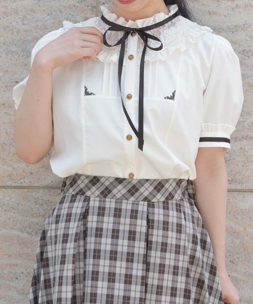 【新品】axes femme クラシカルブラウス キナリ フリーサイズ_画像7