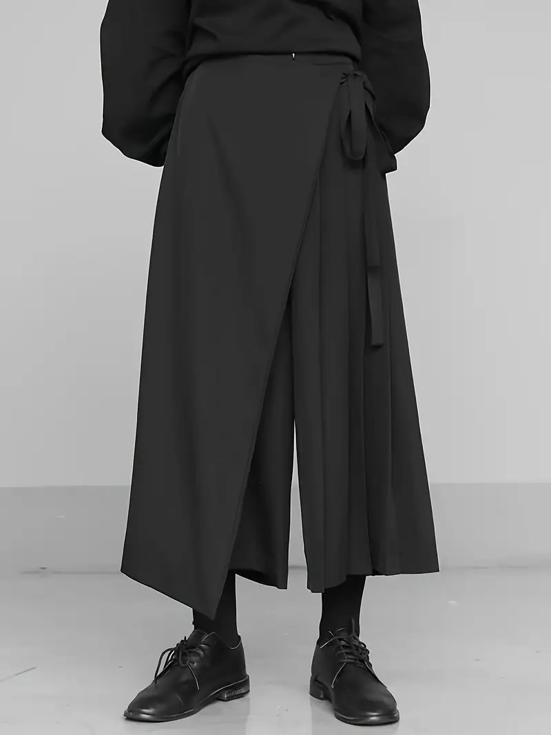 【新品】ラップデザインワイドパンツ　ブラック　Ｓサイズ_画像5