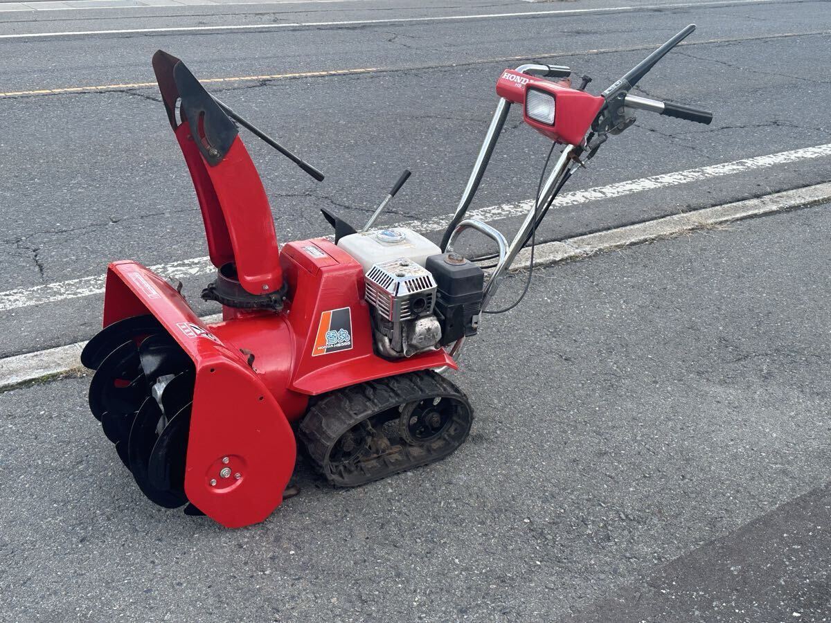  подготовлен внутренний популярный HONDA Honda HS555 снегоочиститель Cell Start снег круг crawler тип сельско-хозяйственное оборудование механизм б/у распродажа дешевый старт Aomori префектура 10 мир рисовое поле город 