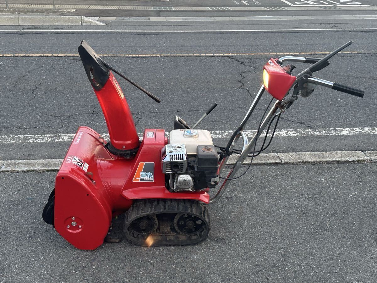  подготовлен внутренний популярный HONDA Honda HS555 снегоочиститель Cell Start снег круг crawler тип сельско-хозяйственное оборудование механизм б/у распродажа дешевый старт Aomori префектура 10 мир рисовое поле город 