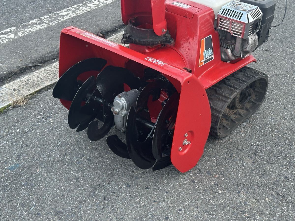  подготовлен внутренний популярный HONDA Honda HS555 снегоочиститель Cell Start снег круг crawler тип сельско-хозяйственное оборудование механизм б/у распродажа дешевый старт Aomori префектура 10 мир рисовое поле город 