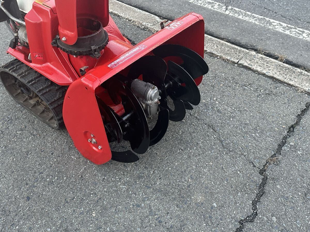  подготовлен внутренний популярный HONDA Honda HS555 снегоочиститель Cell Start снег круг crawler тип сельско-хозяйственное оборудование механизм б/у распродажа дешевый старт Aomori префектура 10 мир рисовое поле город 