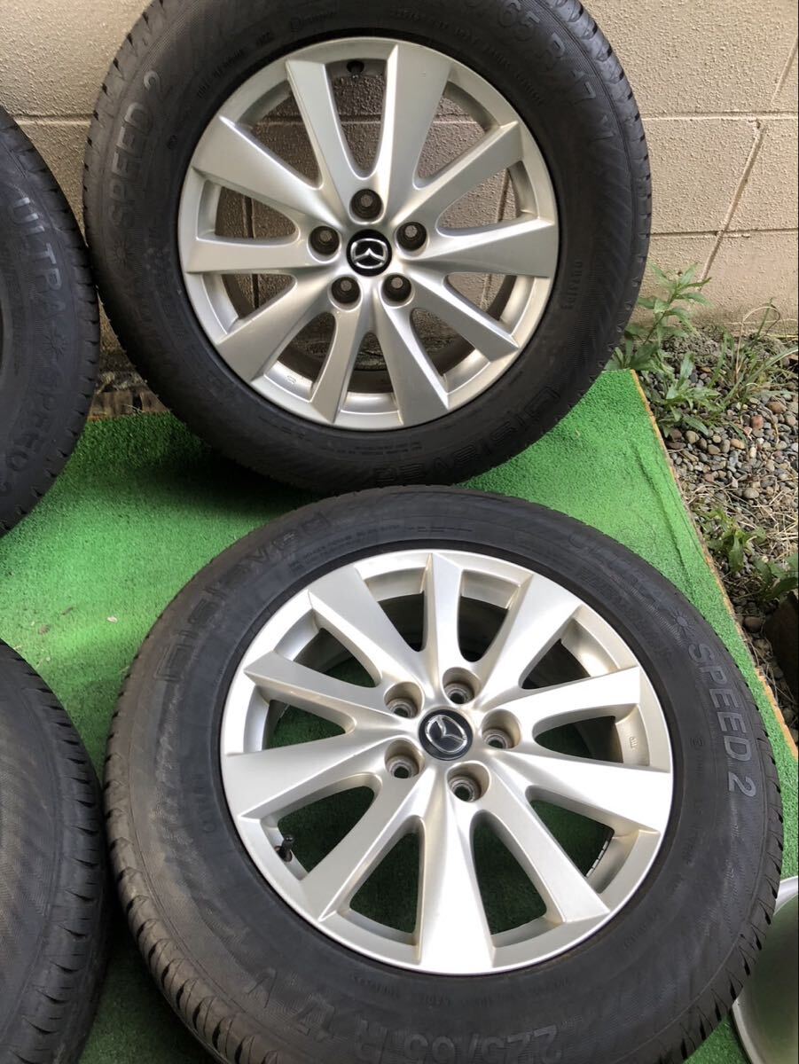 マツダCX5純正　ホイールタイヤセット　17インチ　ULTRA SPEED2　225-65-R17 V_画像2