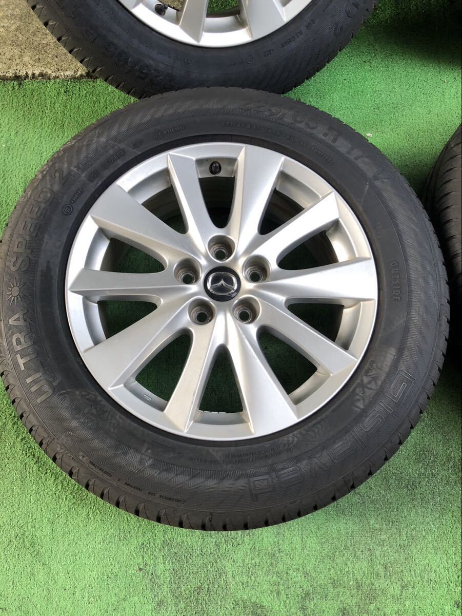 マツダCX5純正　ホイールタイヤセット　17インチ　ULTRA SPEED2　225-65-R17 V_画像3