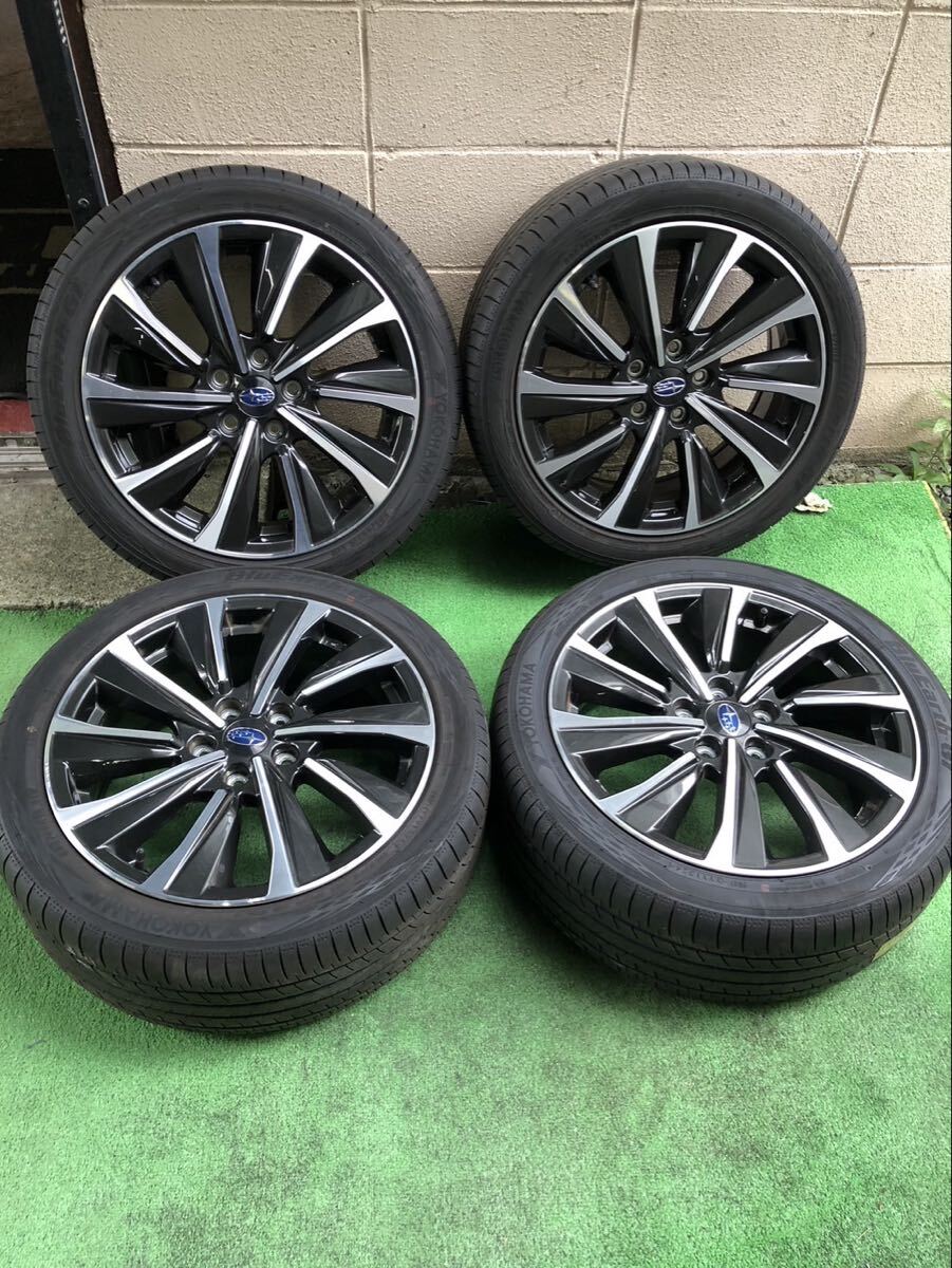 スバルレボーグ純正　18インチアルミホイールタイヤセット　YOKOHAMA ヨコハマ　225ー45ー18 レヴォーグ_画像1